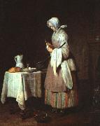 Jean Baptiste Simeon Chardin The Attentive Nurse oil on canvas